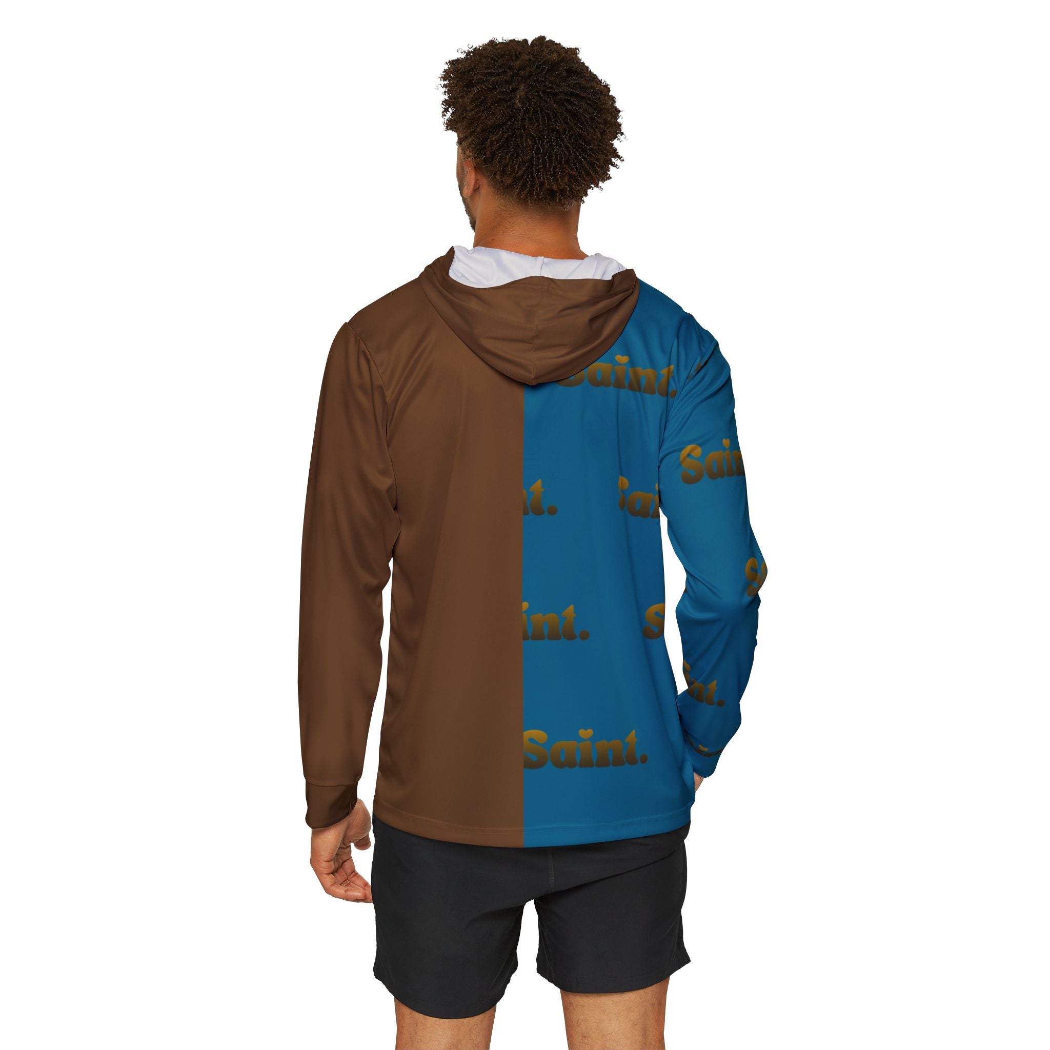 Chocolate Duo Color 'Saint.' Sports Hoodie