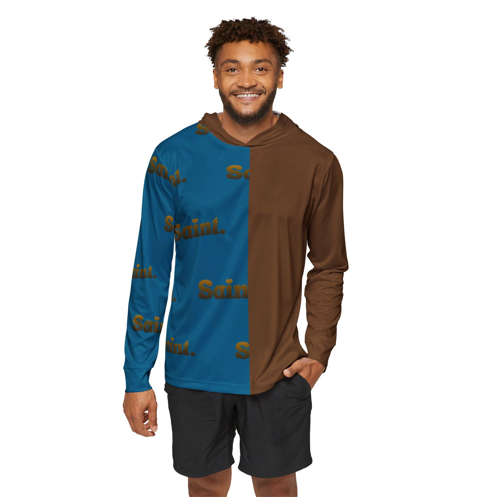Chocolate Duo Color 'Saint.' Sports Hoodie