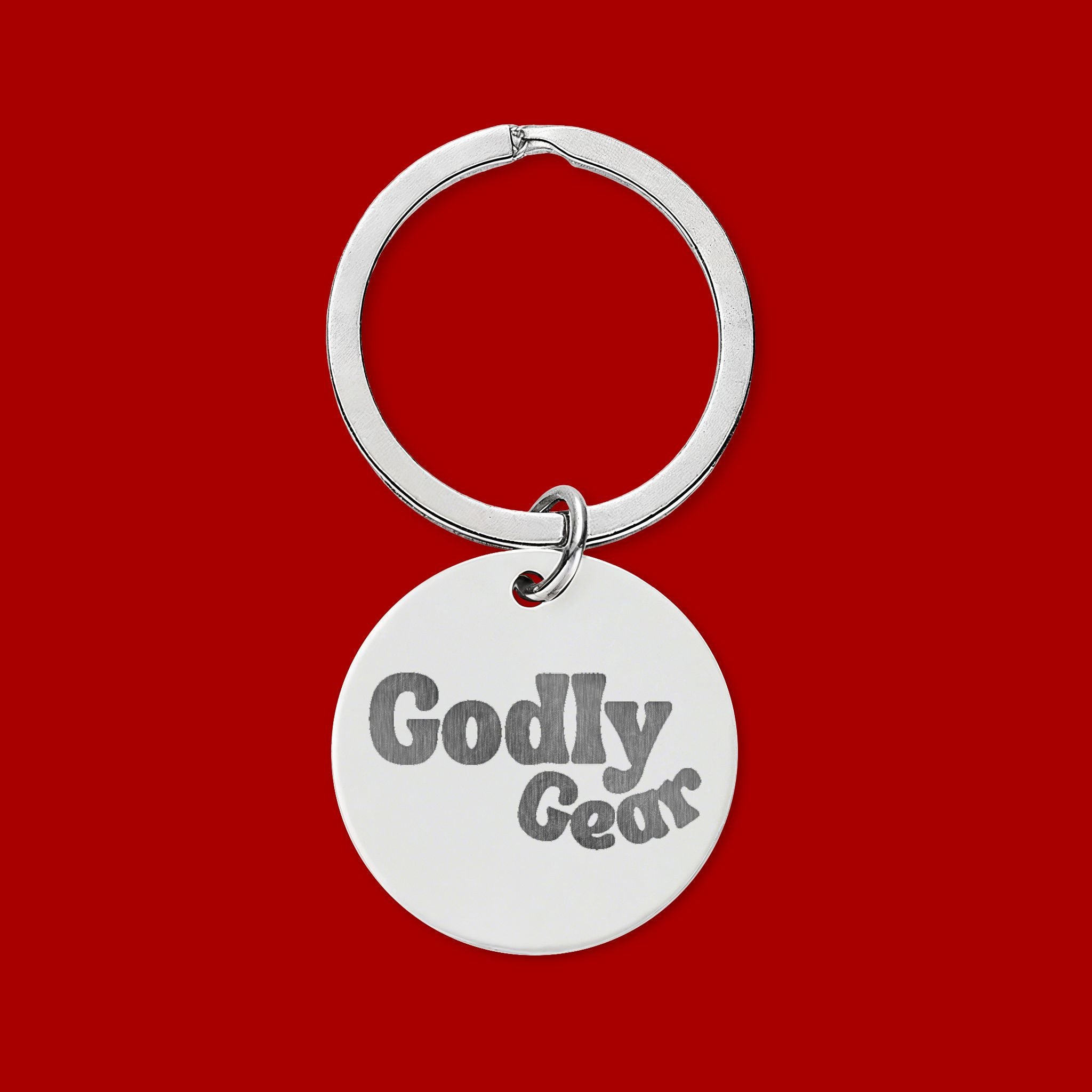 'Saint.' / 'Godly Gear' Religious Keychain Charm