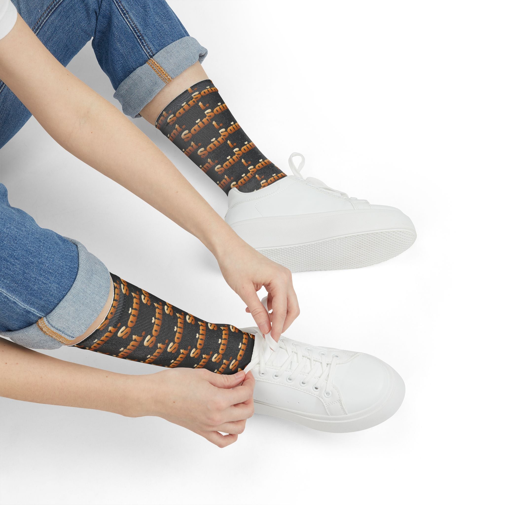 Golden Saint Street Socks