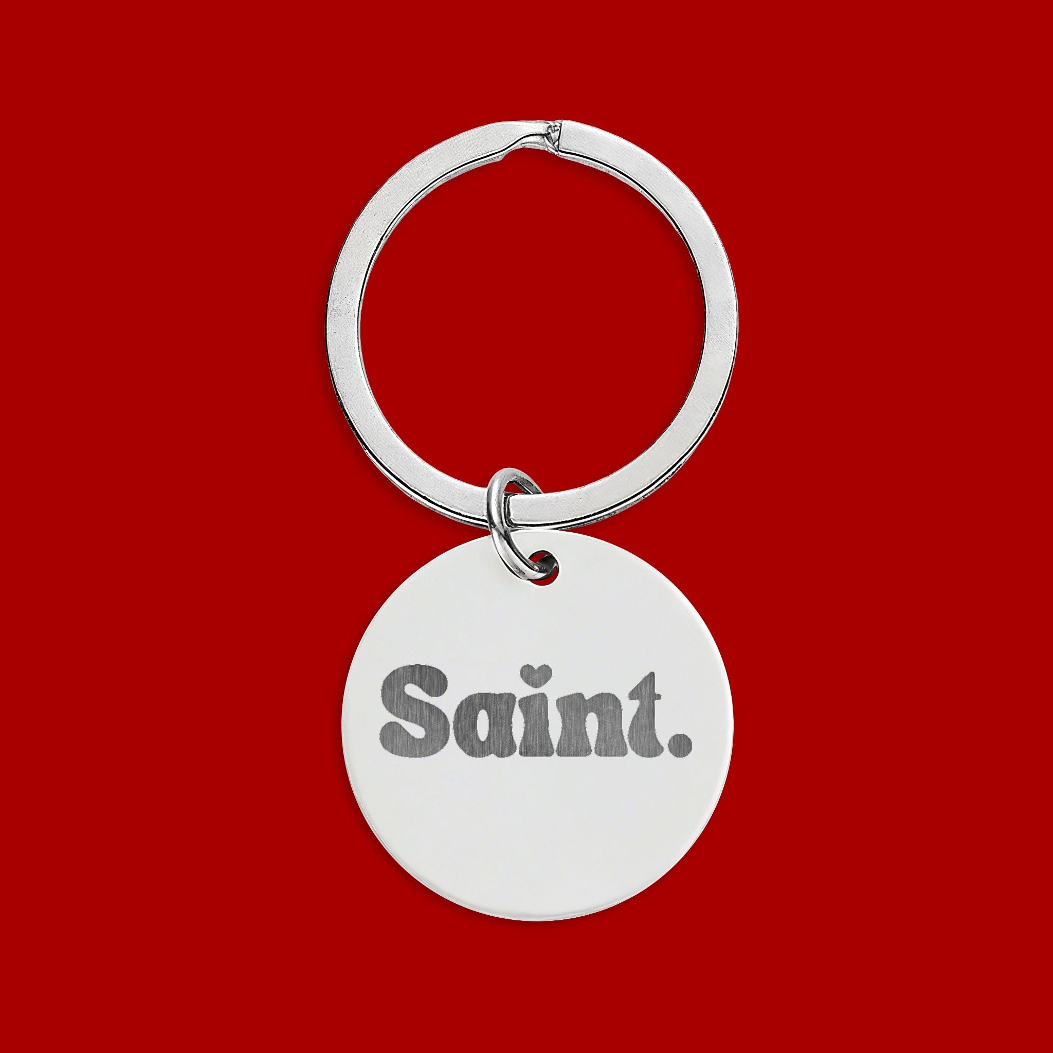 'Saint.' / 'Godly Gear' Religious Keychain Charm